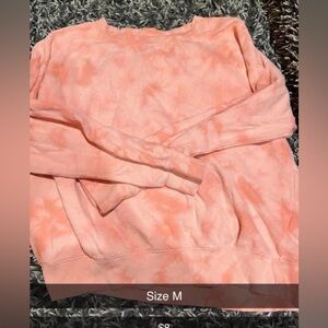 Old Navy Coral Tie-Dye Pullover